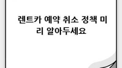 🚗💨 렌트카 똑똑하게 빌리는 법! #최저가 #꿀팁 대방출